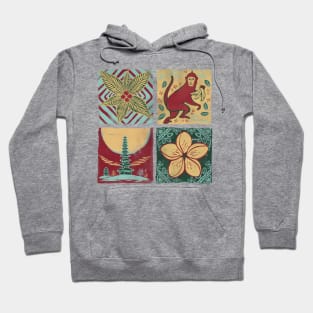 Bali Tile Arts Hoodie